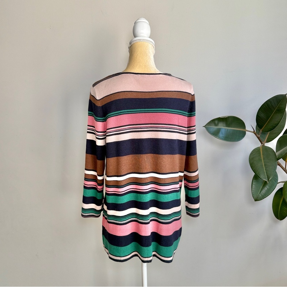 J.Jill striped 3/4 sleeve top - Picture 7 of 9